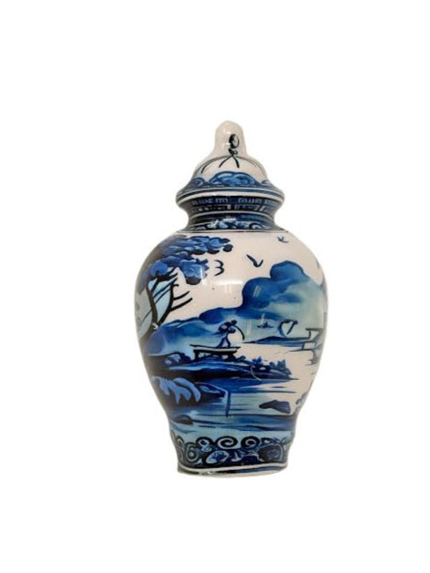 Chinoiserie Village Ginger Jar Napkin Rings, Set of 4