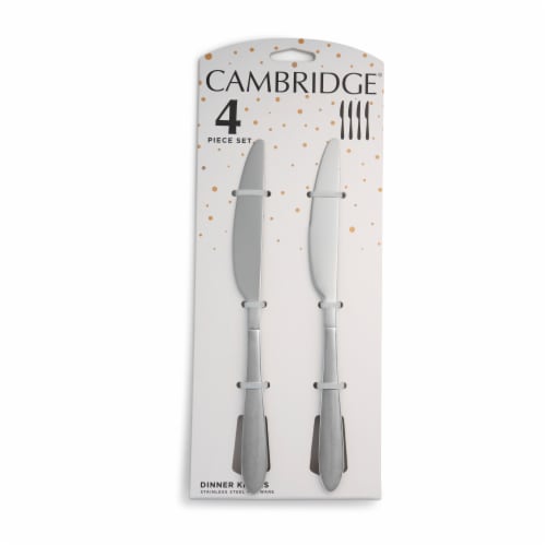 Cambridge Kailani Sand Dinne Knife - Set of 4, stainless steel