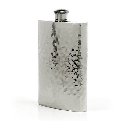 Pioneer Hammered Pewter Flask – Distinctive Handcrafted Heirloom Design