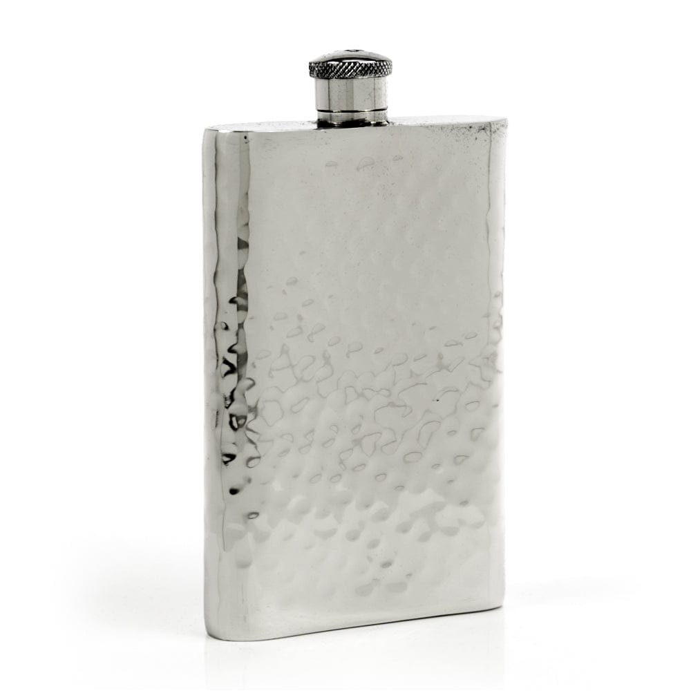 Pioneer Hammered Pewter Flask – Distinctive Handcrafted Heirloom Design