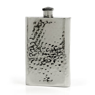 Pioneer Hammered Pewter Flask – Distinctive Handcrafted Heirloom Design