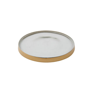 Glass Accent Botanical Candle Plate