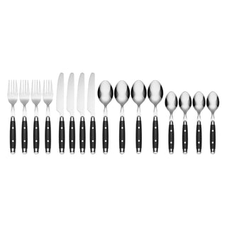 Cambridge Jubilee Black 16-Piece Flatware Set, 18/0 stainless steel (view 2)