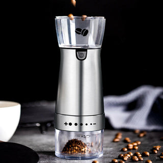 USB Rechargeable Burr Coffee Grinder – Portable Electric Coffee & Spice Grinder