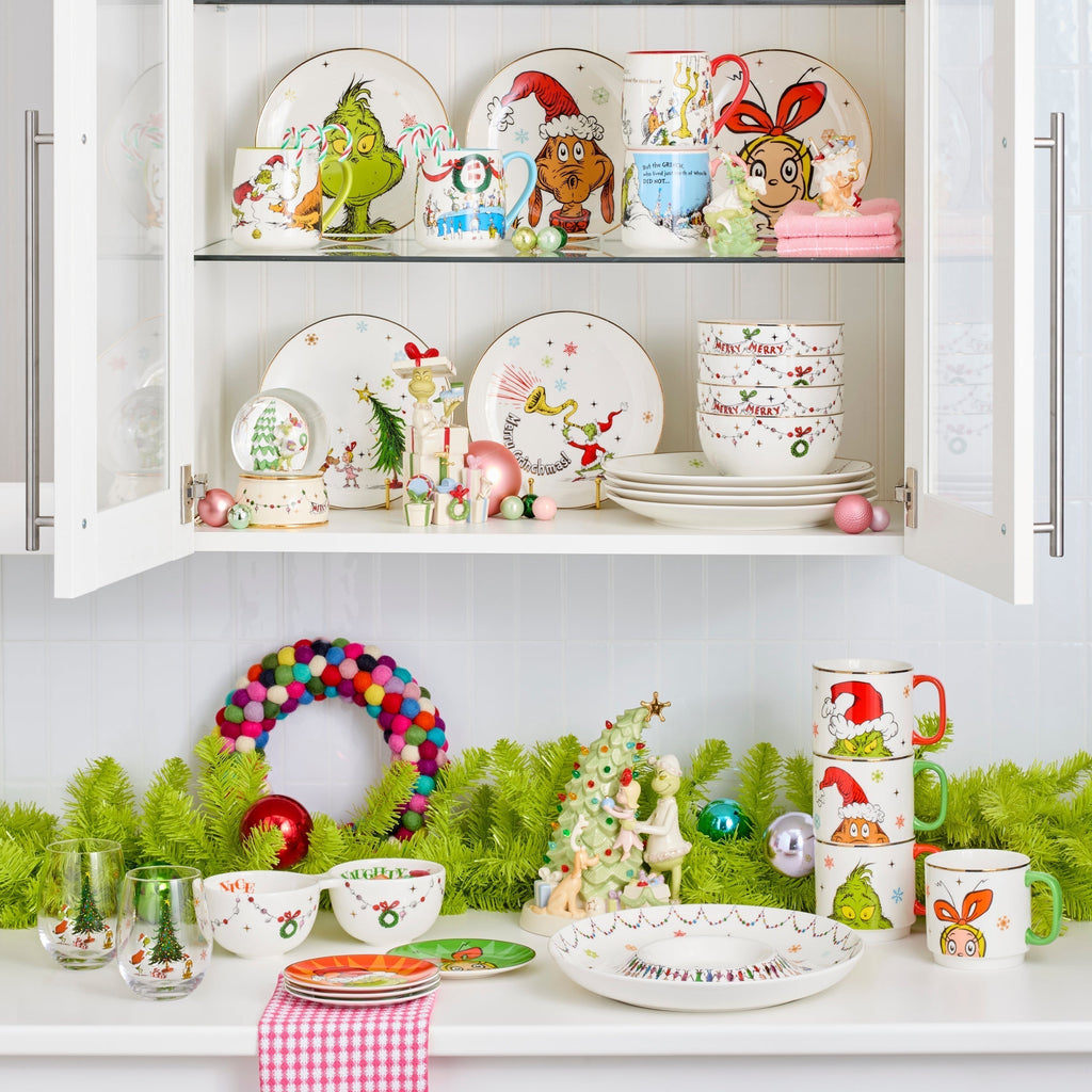 Lenox Merry Grinchmas Naughty or Nice Double Dip Bowl, porcelain (view 3)