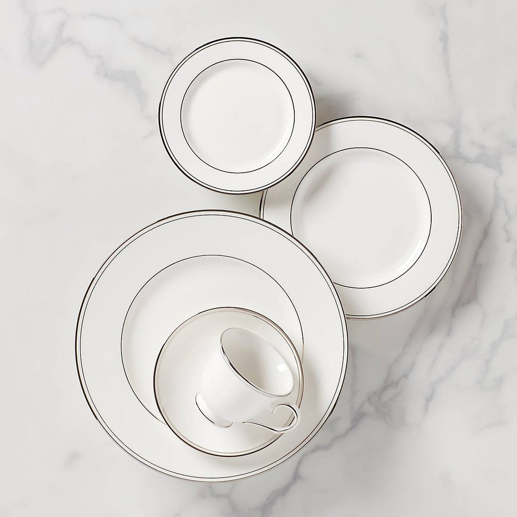 Lenox Federal Platinum 5-Piece Place Setting, bone china