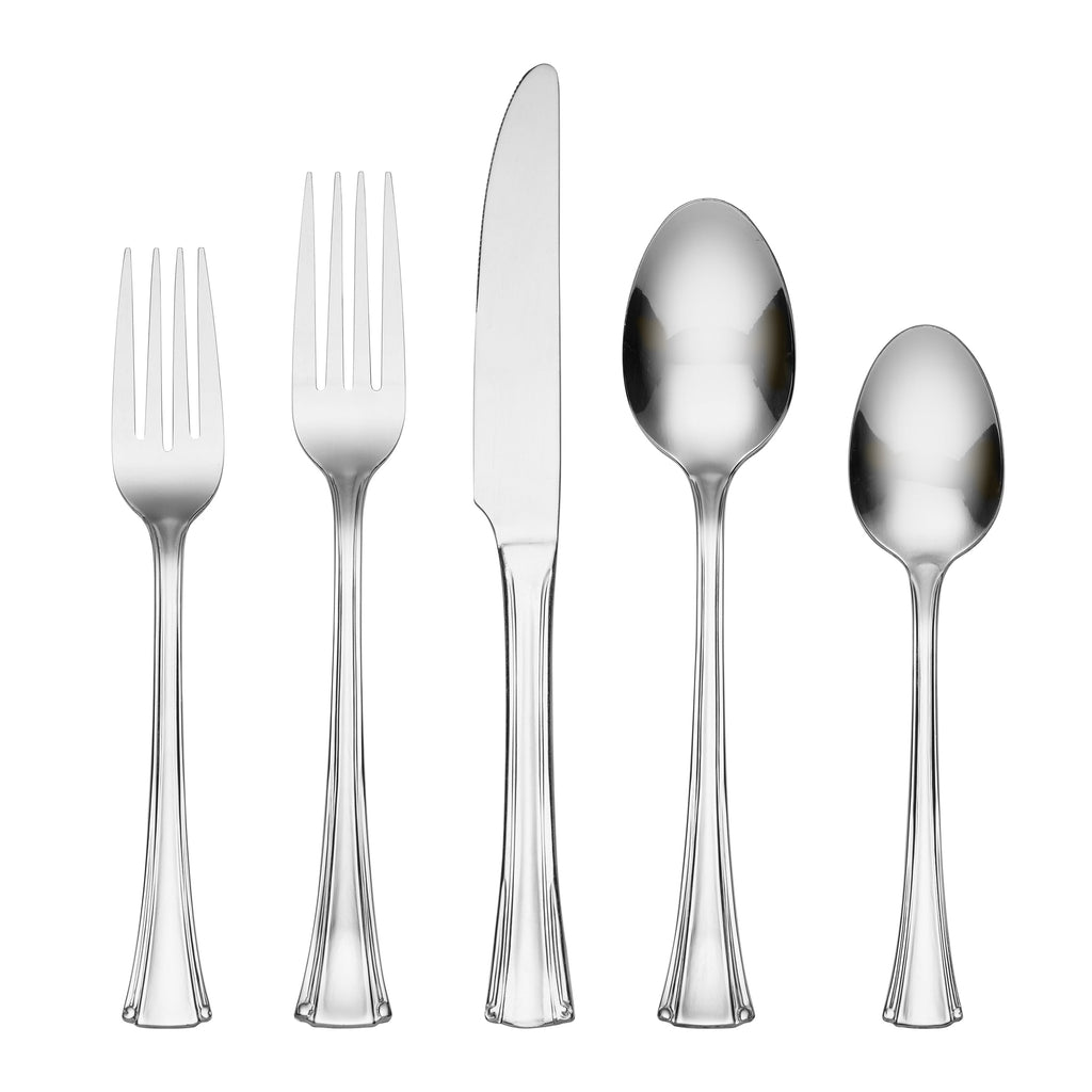 Hampton Forge Avalon 20-Piece Flatware Set, 18/0 stainless steel
