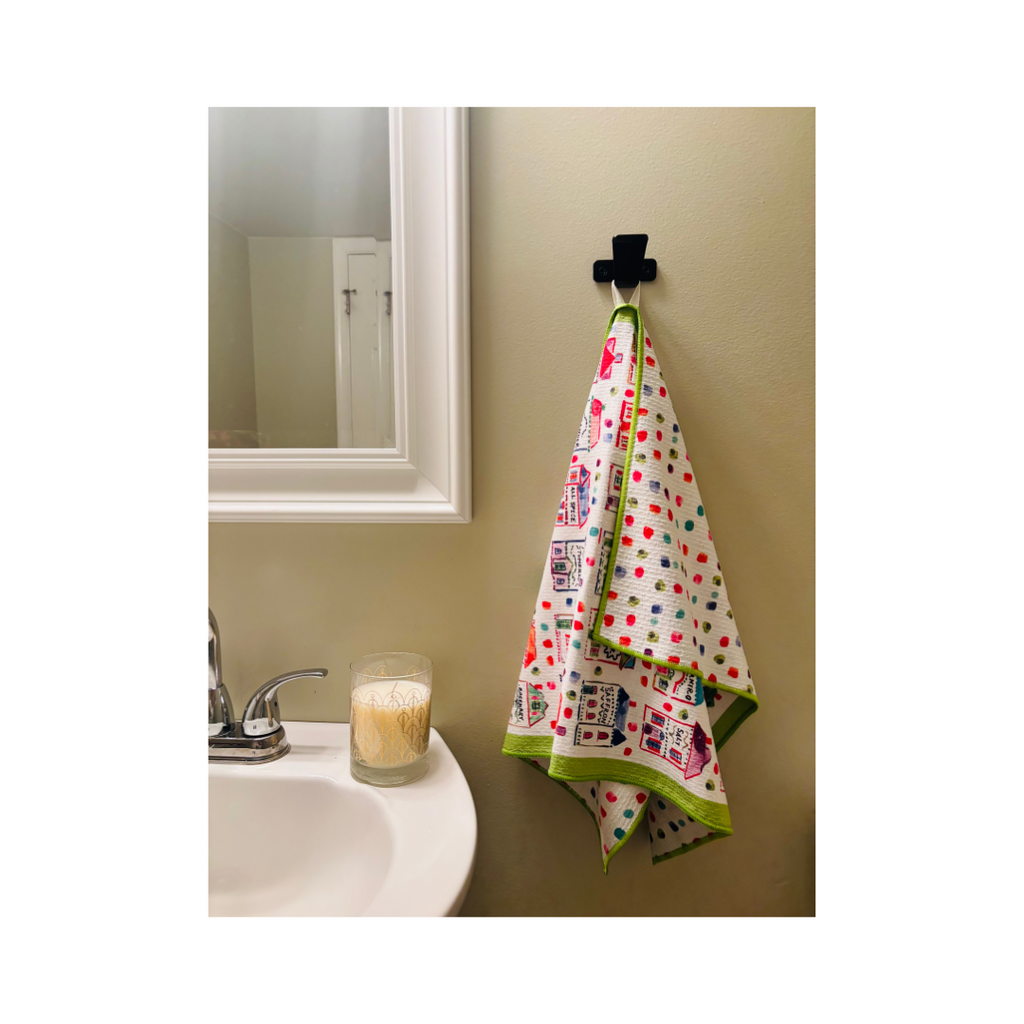 Spice Village Double-Sided Art Tea Towel