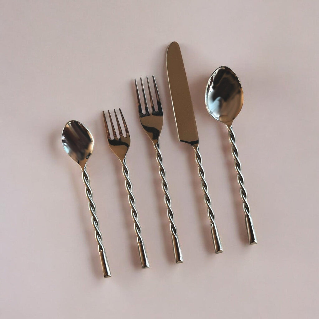 Ava Silverware Set of 20 – Stainless Steel Flatware for Four