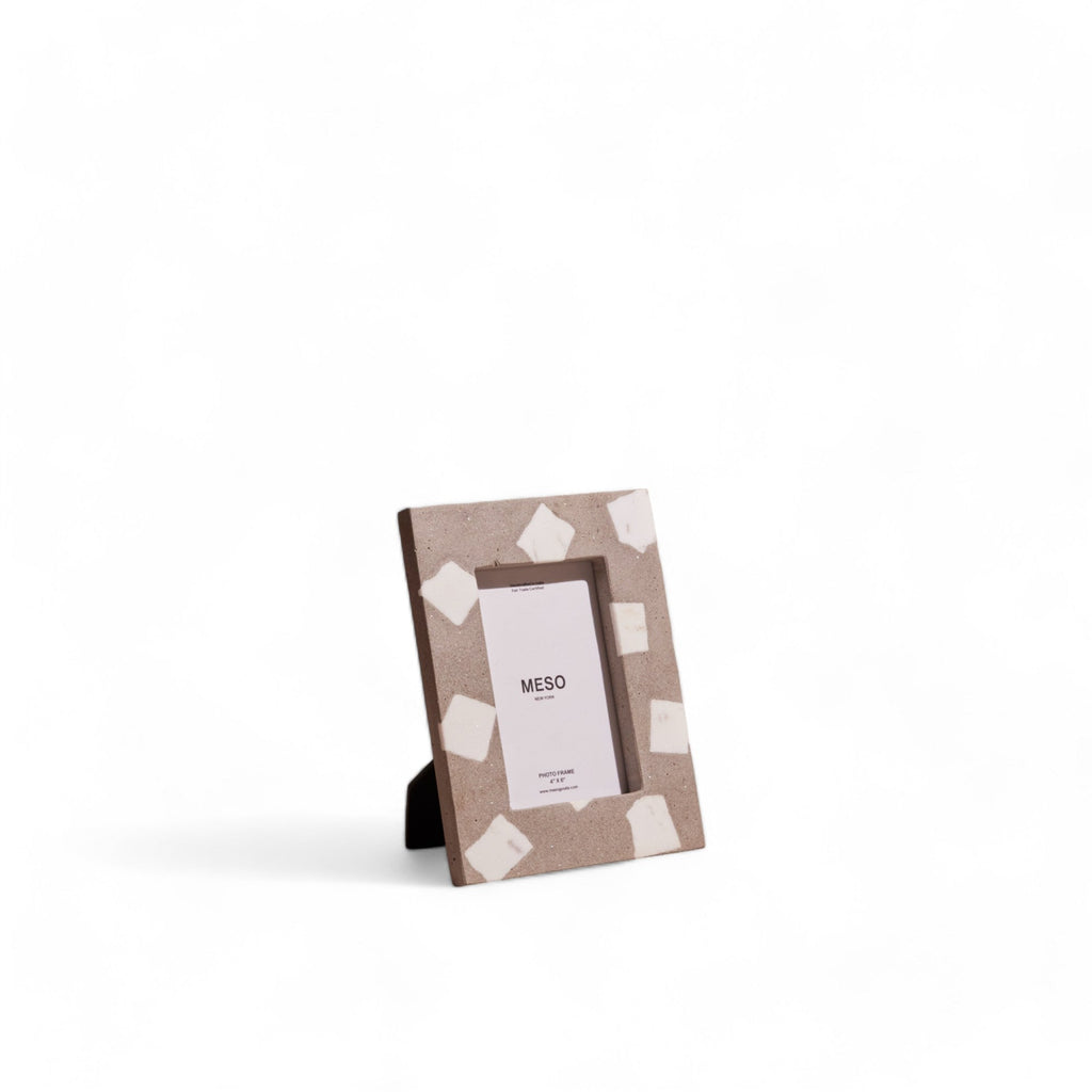 Piso Concrete & White Marble Inlay Picture Frame – 4