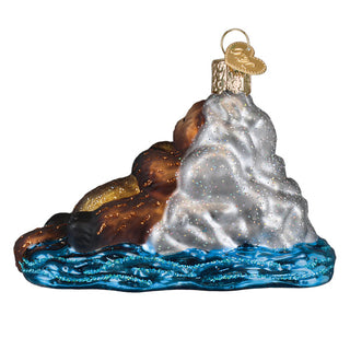 Handcrafted Otter With Pup Ornament | Adorable Wildlife Home Decoration