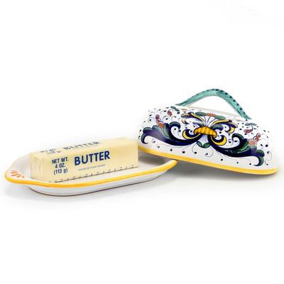 RICCO DERUTA DELUXE: Butter Dish w cover