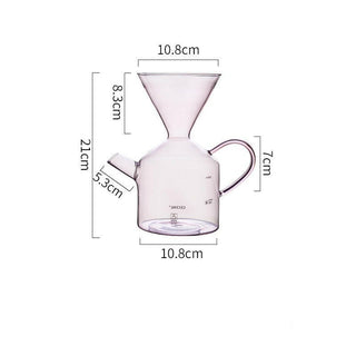 Glass Pour-Over Coffee Maker Set – All-in-One Manual Coffee Brewer