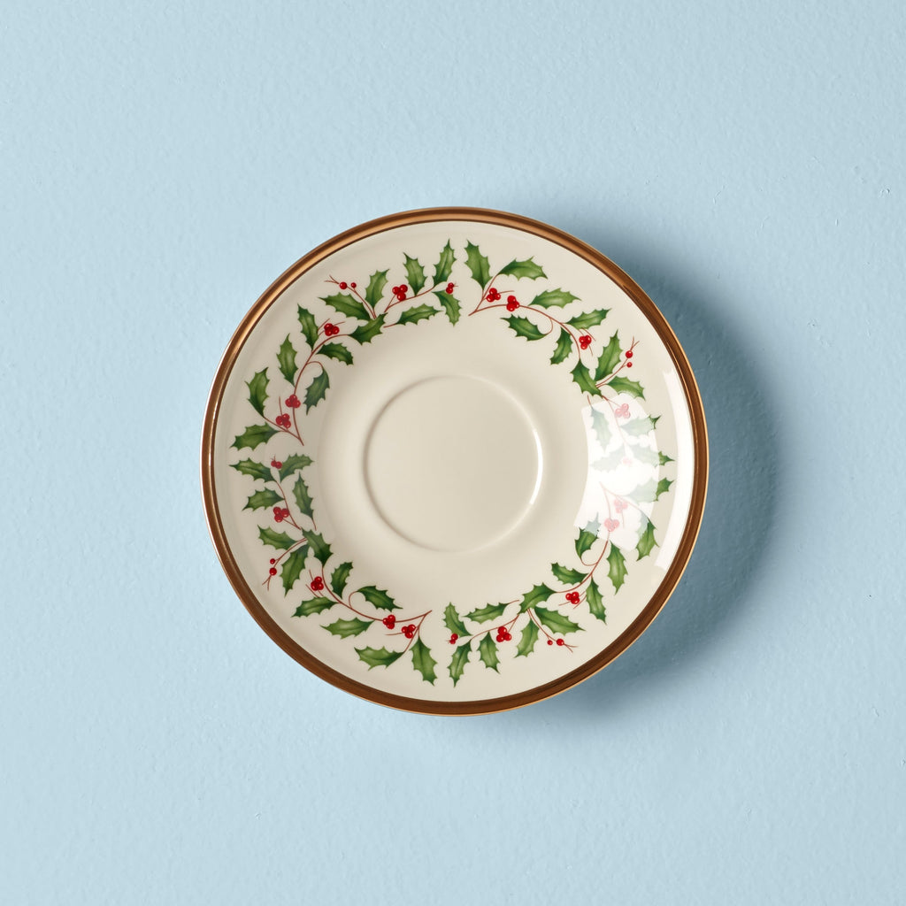 Lenox Holiday Tea Saucer, porcelain