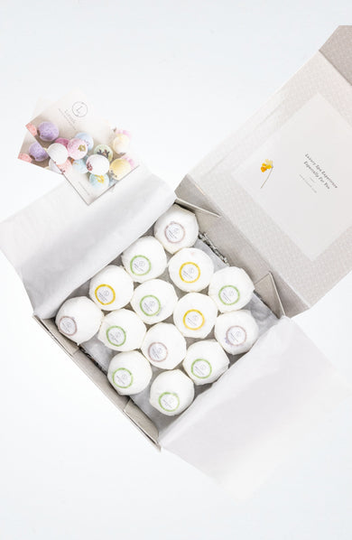 Bath Bombs Gift Box Set of 14 | Natural Relaxing Spa Bath Bombs