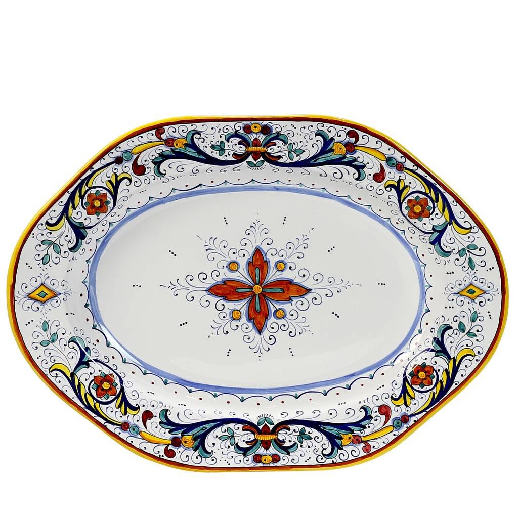 RICCO DERUTA DELUXE: Hexagonal Lg Oval Platter