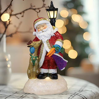 Endeering Santa Lighted Figurine – Festive Holiday Decor for Your Home