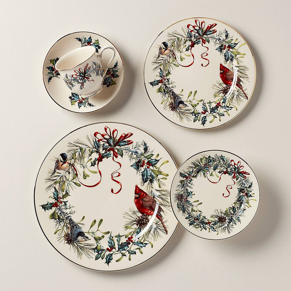 Lenox Winter Greetings 5-Piece Place Setting, porcelain