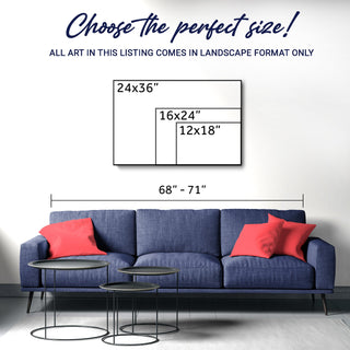 Golden Horizon Calm Wall Art