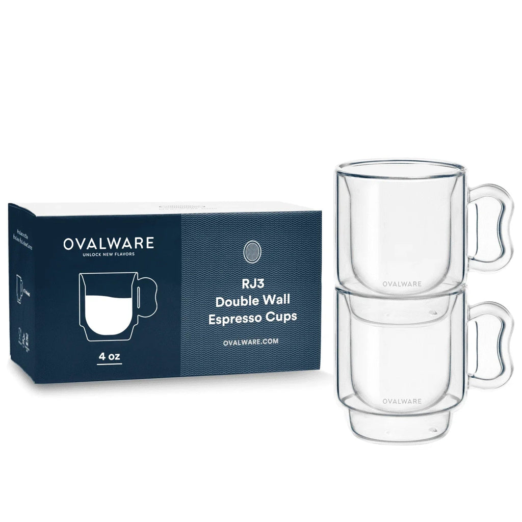 Double-Wall Glass Espresso Cups – 4 oz