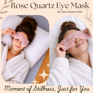 Blush Rose Quartz Eye Mask – Cooling Crystal Spa Ritual