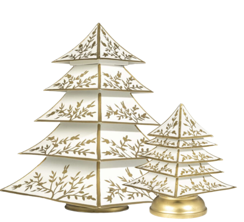 Ivory & Gold Branch Chinoiserie Tree | Elegant Asian-Inspired Accent