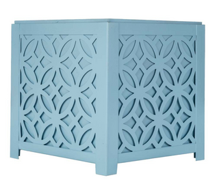 Blue Floral Planter