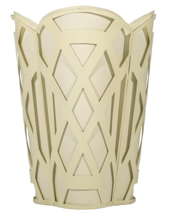 Cream Chippendale Wastepaper Basket & Tissue (3 Options) | Classic Bath Décor