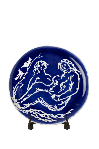 Pablo Round Blue & White Platter