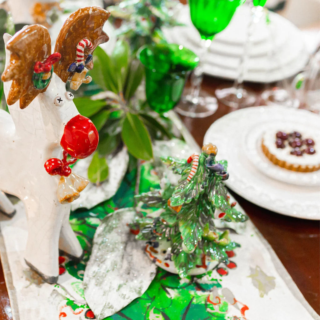Ceramic Decorated Holiday Tree, Small/Medium/Large
