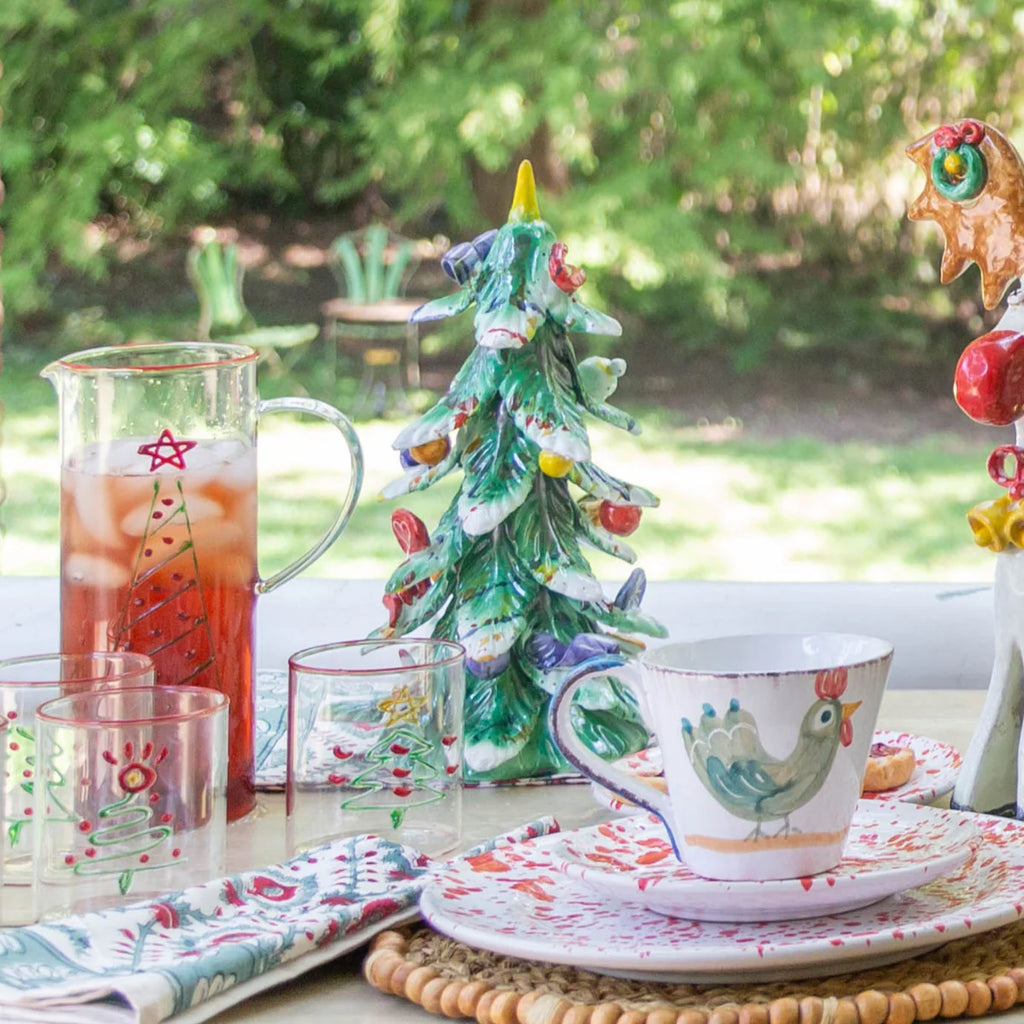 Ceramic Decorated Holiday Tree, Small/Medium/Large
