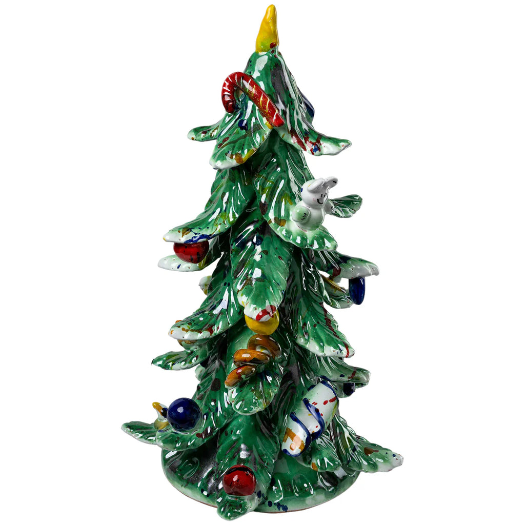 Ceramic Decorated Holiday Tree, Small/Medium/Large
