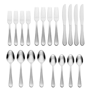 Hampton Forge Clark 20 Piece Flatware Set, 18/0 stainless steel