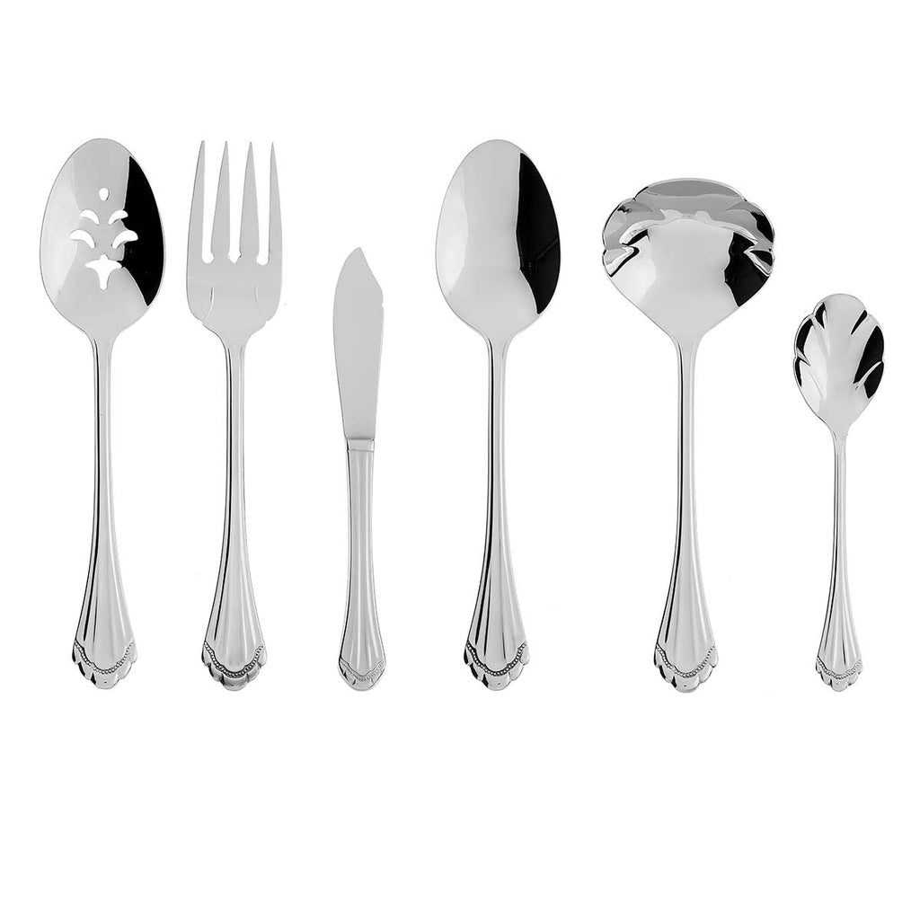 Oneida Marquette 6-Piece Hostess Set, 18/8 stainless steel