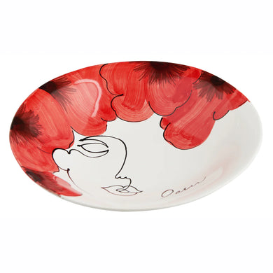 Lucia Oval Platter/Bowl, Poppy
