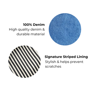 Mini Trinket Pouch – Denim