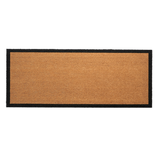 Black Border Natural Coir Doormat