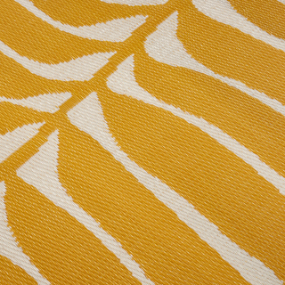 Hilo Honey Tropical Leaf Reversible Outdoor Patio Rug