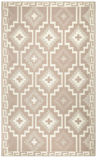Lhasa Mocha Boho Reversible Outdoor Patio Rug