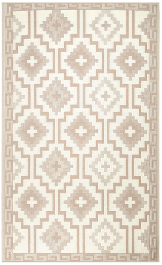 Lhasa Mocha Boho Reversible Outdoor Patio Rug