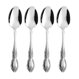 Oneida Louisiana Teaspoons, Set of 4, 18/8 stainless steel