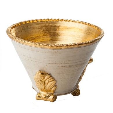Roma Collection, Gold Acanthus Cachepot, Small/Large