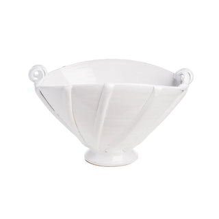 White Ceramic Bowl/Cachepot/Centerpiece with Birds