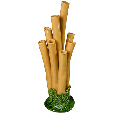 Bamboo Tulipiere, Green/Amber & Green