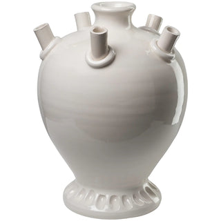 Tall Tulipiere, White/Sage Green