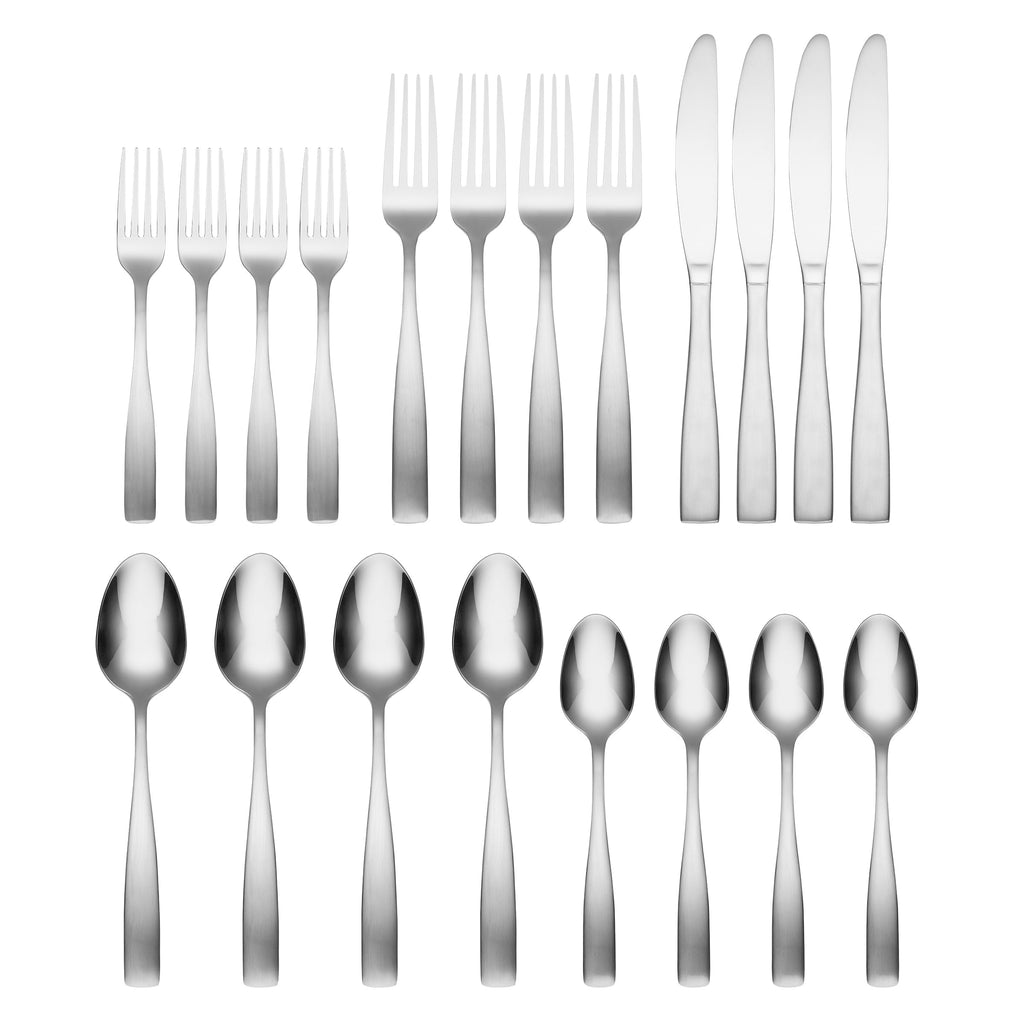Cambridge Madison Satin 20-Piece Flatware Set, 18/0 stainless steel (view 2)