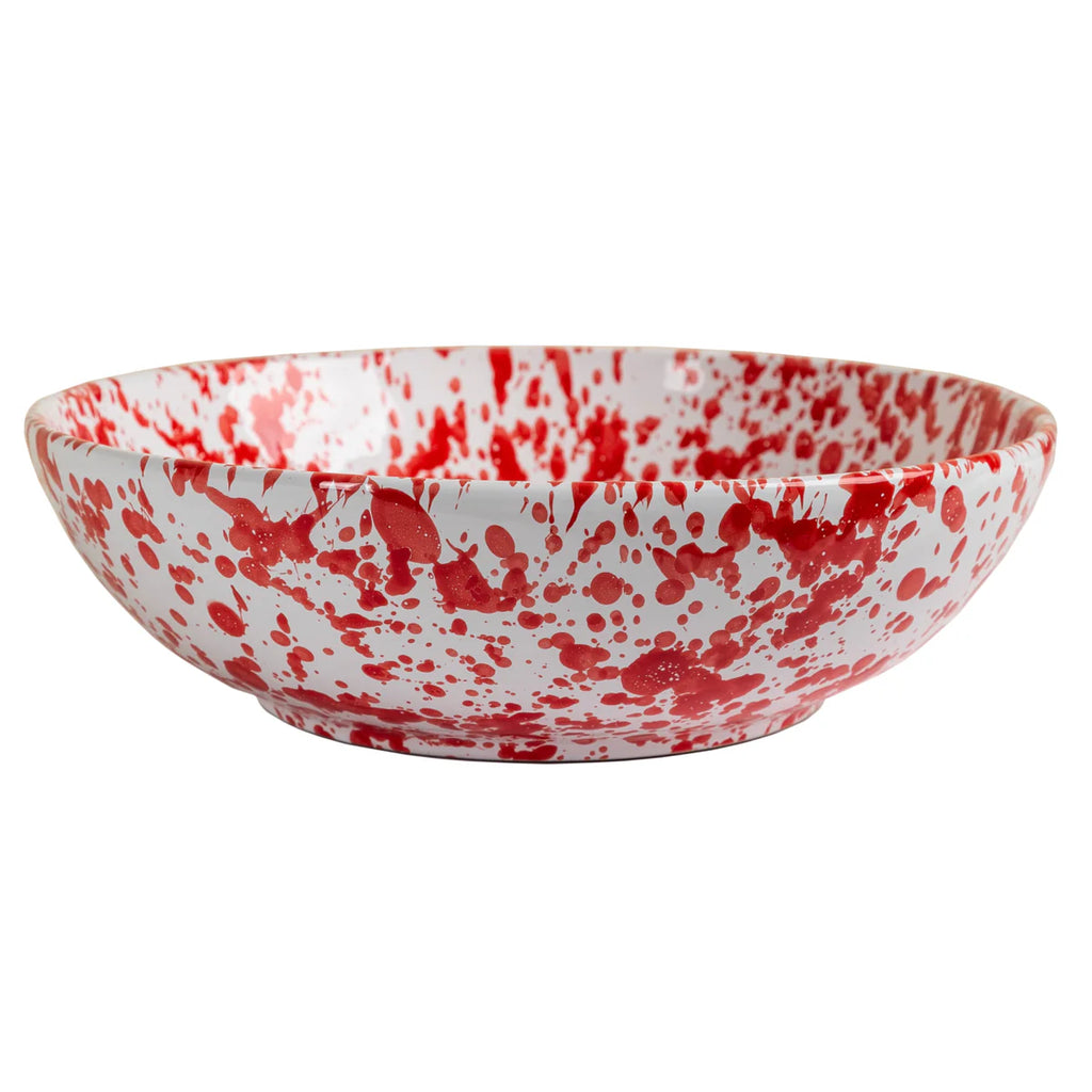 Taverna Speckled Red/White, Oval Platter/Serving Bowl
