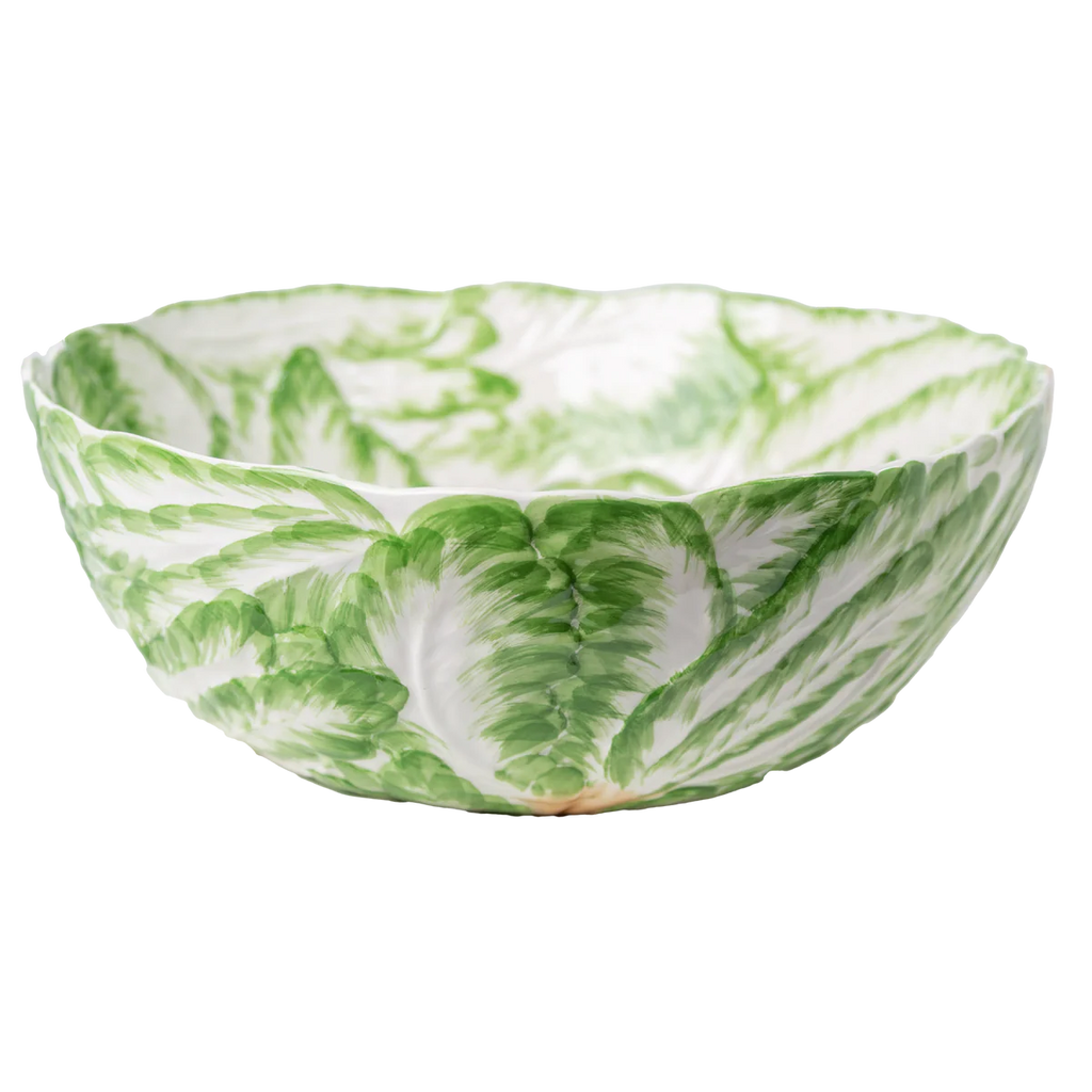 Compagnia Bowl/Platter, Large, Pink/Green Radish
