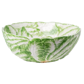 Compagnia Bowl/Platter, Large, Pink/Green Radish