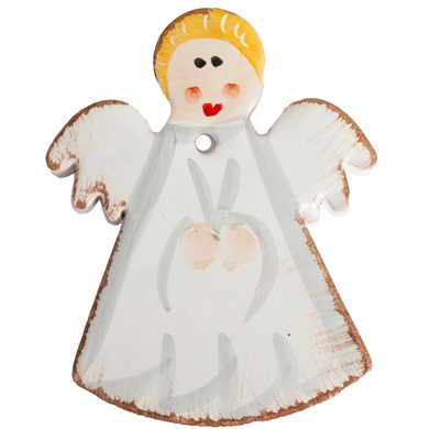 Angel Bread Warmer, Blue/White/Pink/Red